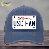 USC Fan Novelty License Plate Hat Unconstructed Cotton / Navy