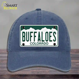 Buffaloes Novelty License Plate Hat Unconstructed Cotton / Navy