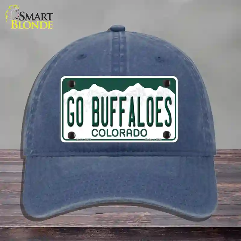 Go Buffaloes Novelty License Plate Hat Unconstructed Cotton / Navy