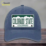 Colorado State Univ Novelty License Plate Hat Unconstructed Cotton / Navy