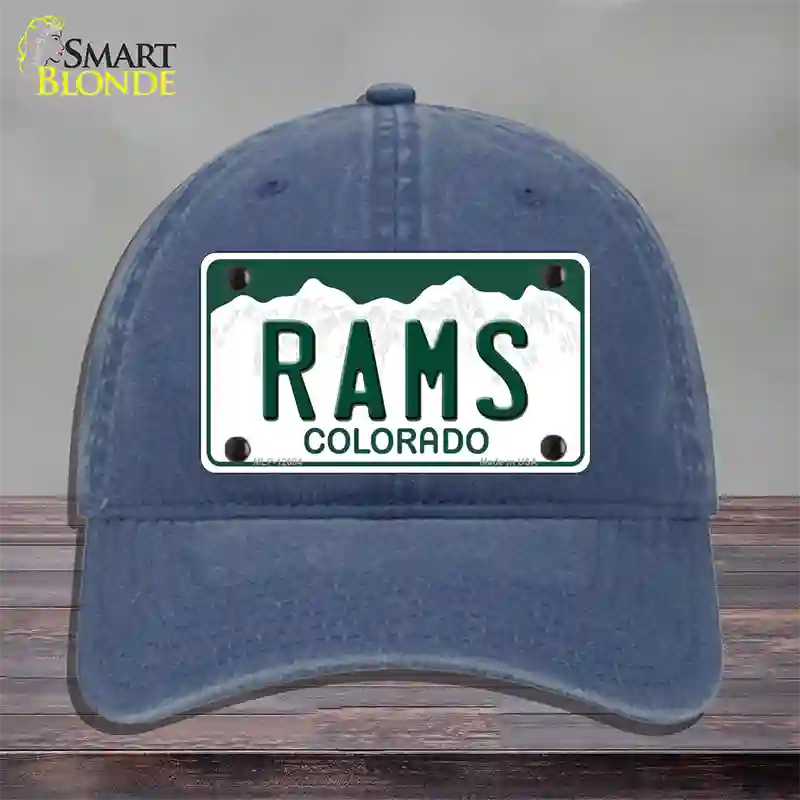 Rams Novelty License Plate Hat Unconstructed Cotton / Navy