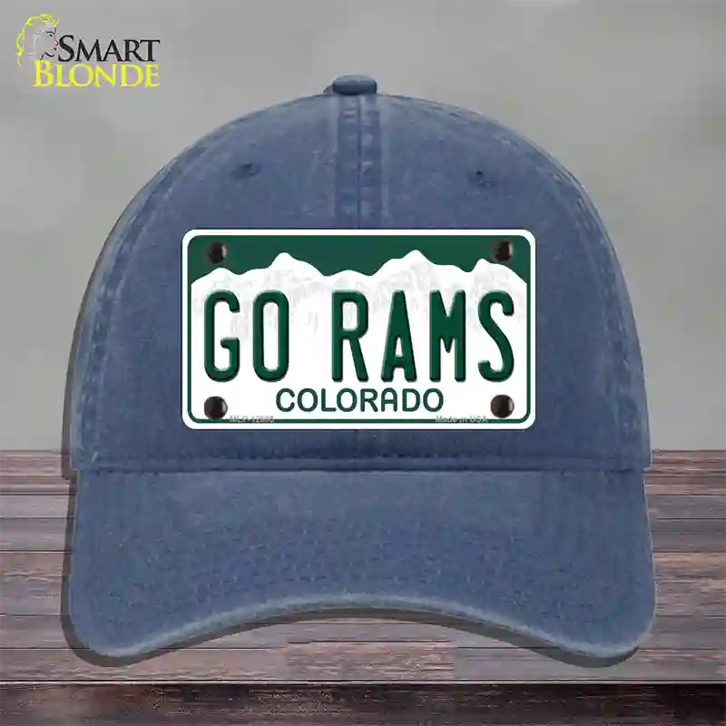 Go Rams Novelty License Plate Hat Unconstructed Cotton / Navy