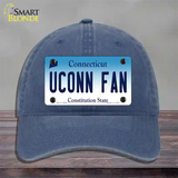 UConn Fan Novelty License Plate Hat Unconstructed Cotton / Navy