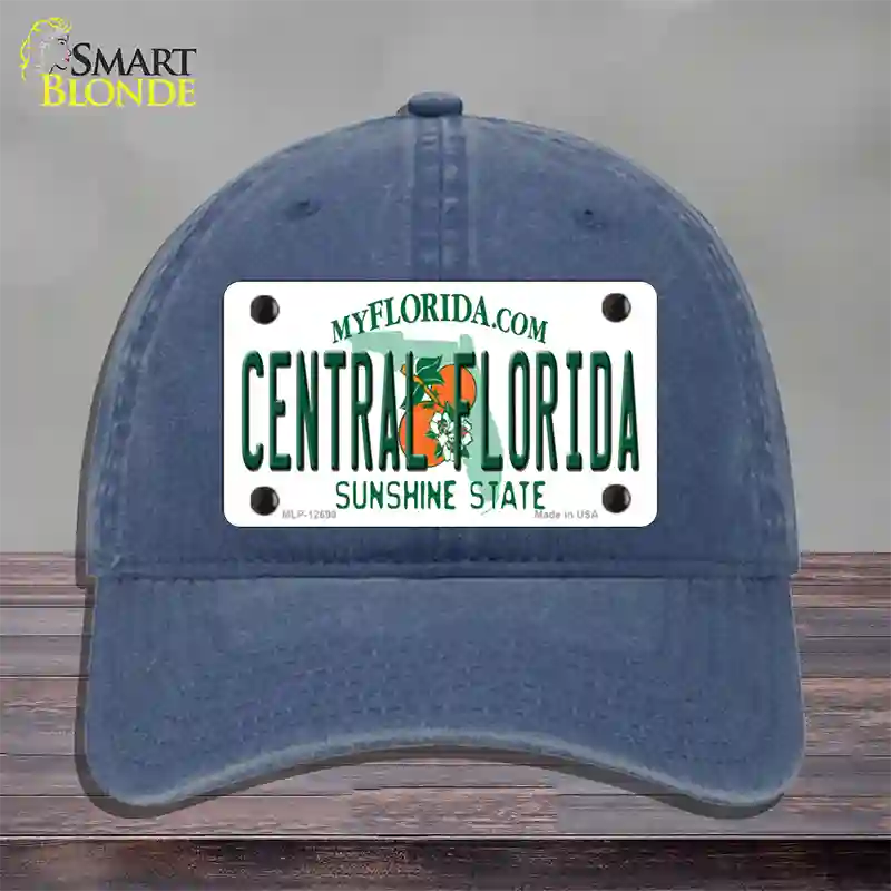 Central Florida Novelty License Plate Hat Unconstructed Cotton / Navy