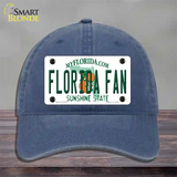 Florida Fan Novelty License Plate Hat Unconstructed Cotton / Navy