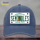 Seminoles Novelty License Plate Hat Unconstructed Cotton / Navy