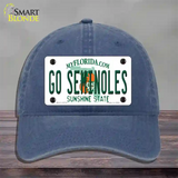 Go Seminoles Novelty License Plate Hat Unconstructed Cotton / Navy