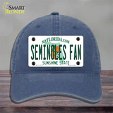 Seminoles Fan Novelty License Plate Hat Unconstructed Cotton / Navy