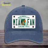 Miami Fan Novelty License Plate Hat Unconstructed Cotton / Navy