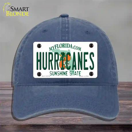 Hurricanes Novelty License Plate Hat Unconstructed Cotton / Navy