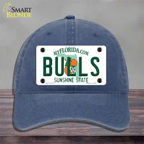 Bulls Novelty License Plate Hat Unconstructed Cotton / Navy