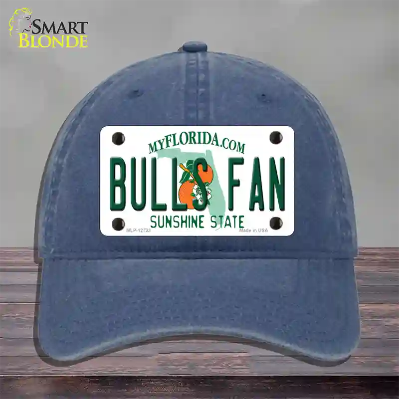 Bulls Fan Novelty License Plate Hat Unconstructed Cotton / Navy