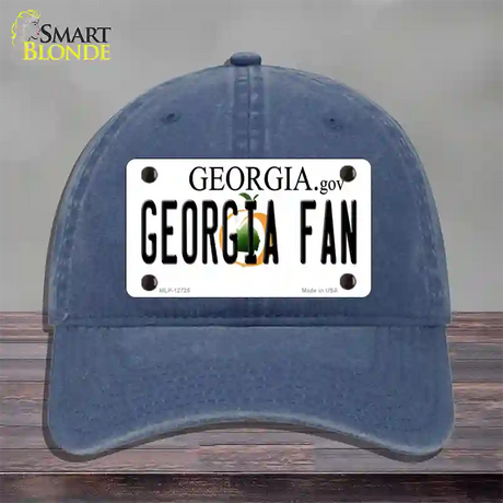 Georgia Fan Novelty License Plate Hat Unconstructed Cotton / Navy