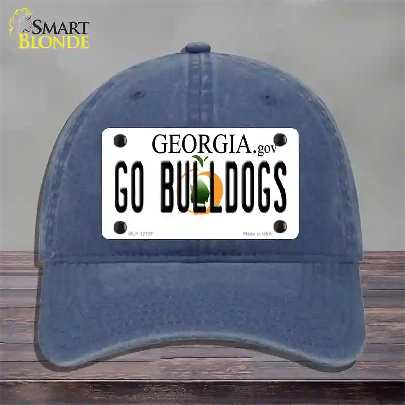 Go Bulldogs Georgia Novelty License Plate Hat Unconstructed Cotton / Navy