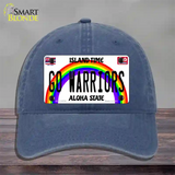 Go Warriors Novelty License Plate Hat Unconstructed Cotton / Navy