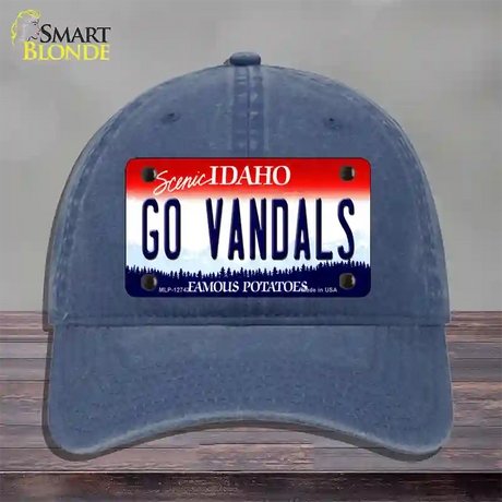 Go Vandals Novelty License Plate Hat Unconstructed Cotton / Navy