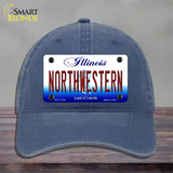 Northwestern Novelty License Plate Hat Unconstructed Cotton / Navy