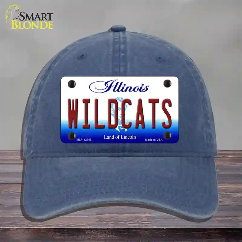 Wildcats Novelty License Plate Hat Unconstructed Cotton / Navy