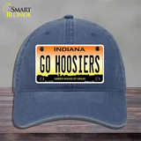 Go Hoosiers Novelty License Plate Hat Tag Unconstructed Cotton / Navy