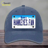 Hawkeyes Fan Novelty License Plate Hat Unconstructed Cotton / Navy