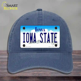 Iowa State Novelty License Plate Hat Tag Unconstructed Cotton / Navy