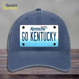 Go Kentucky Novelty License Plate Hat Tag Unconstructed Cotton / Navy