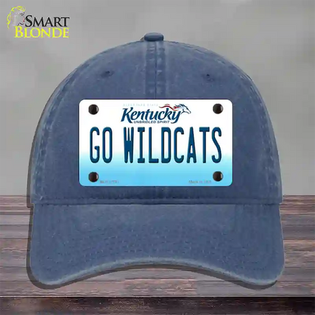 Kentucky Go Wildcats Novelty License Plate Hat Tag Unconstructed Cotton / Navy