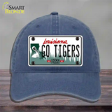 Louisiana Go Tigers Novelty License Plate Hat Tag Unconstructed Cotton / Navy