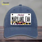 Maryland Fan Novelty License Plate Hat Tag Unconstructed Cotton / Navy