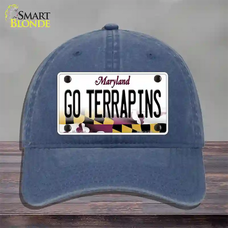 Go Terrapins Novelty License Plate Hat Tag Unconstructed Cotton / Navy