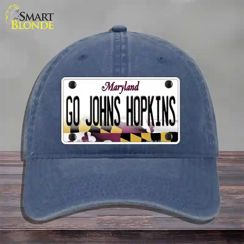 Go Johns Hopkins Novelty License Plate Hat Unconstructed Cotton / Navy