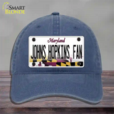 Johns Hopkins Fan Novelty License Plate Hat Unconstructed Cotton / Navy