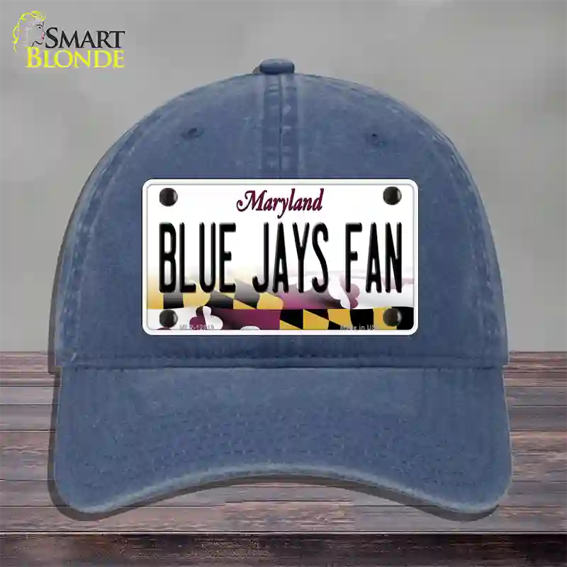 Blue Jays Fan Novelty License Plate Hat Unconstructed Cotton / Navy