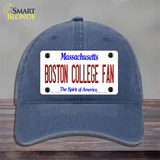 Boston College Fan Novelty License Plate Hat Unconstructed Cotton / Navy