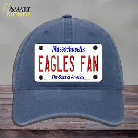 Eagles Fan Novelty License Plate Hat Unconstructed Cotton / Navy