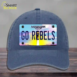 Go Rebels Novelty License Plate Hat Unconstructed Cotton / Navy