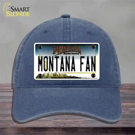 Montana Fan Novelty License Plate Hat Unconstructed Cotton / Navy