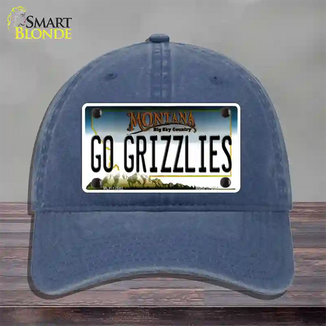 Go Grizzlies Novelty License Plate Hat Unconstructed Cotton / Navy