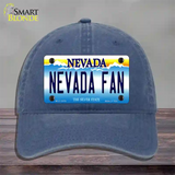 Nevada Fan Novelty License Plate Hat Unconstructed Cotton / Navy