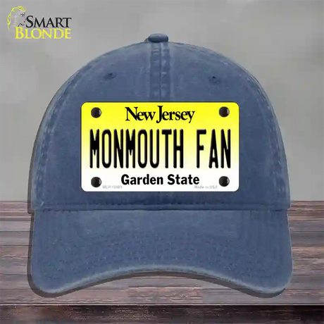 Monmouth Fan Novelty License Plate Hat Unconstructed Cotton / Navy