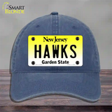 Hawks Novelty License Plate Hat Unconstructed Cotton / Navy