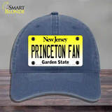 Princeton Fan Novelty License Plate Hat Unconstructed Cotton / Navy