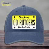 Go Rutgers Novelty License Plate Hat Unconstructed Cotton / Navy