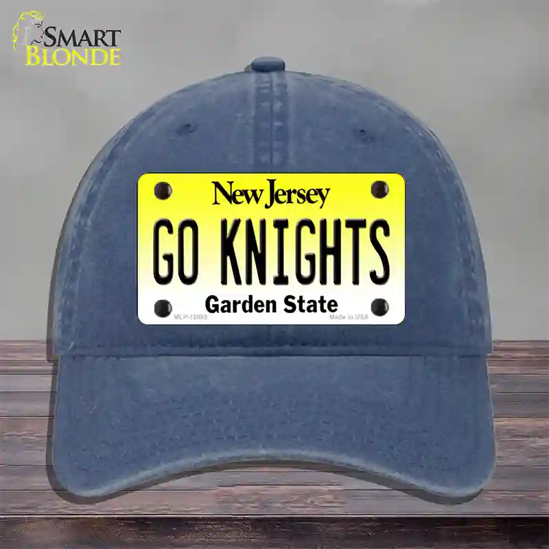 Go Knights New Jersey Novelty License Plate Hat Unconstructed Cotton / Navy