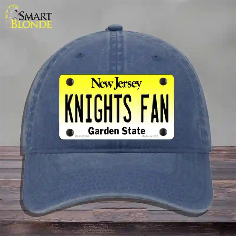 Knights Fan New Jersey Novelty License Plate Hat Unconstructed Cotton / Navy