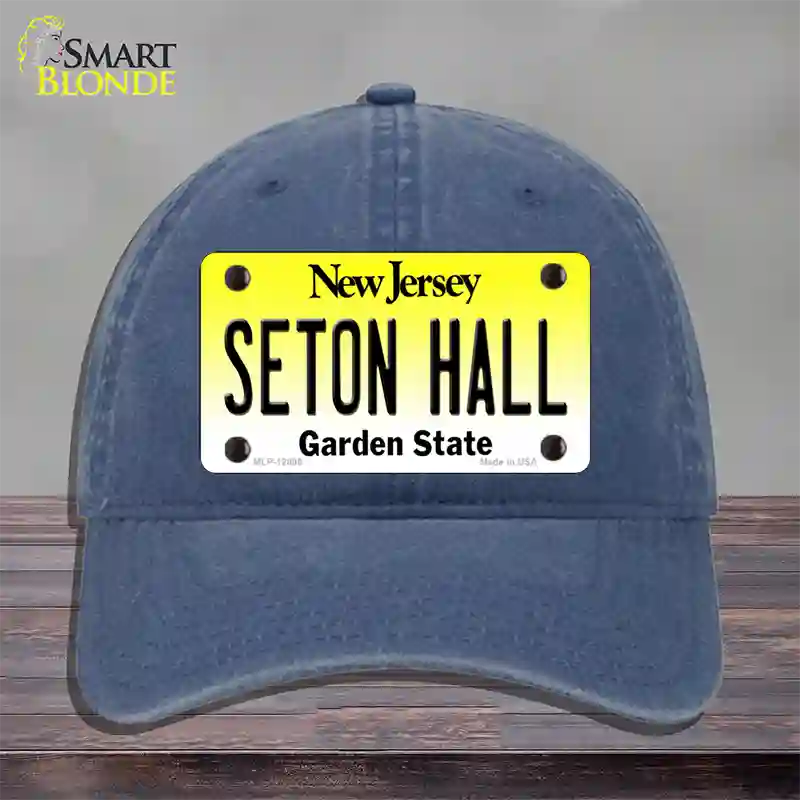 Seton Hall Novelty License Plate Hat Unconstructed Cotton / Navy