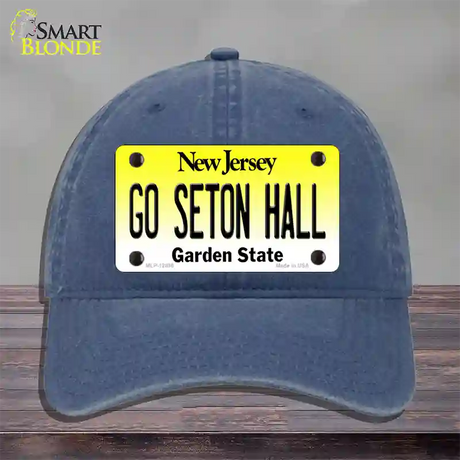 Go Seton Hall Novelty License Plate Hat Unconstructed Cotton / Navy