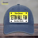 Seton Hall Fan Novelty License Plate Hat Unconstructed Cotton / Navy