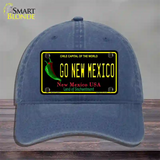 Go New Mexico Novelty License Plate Hat Unconstructed Cotton / Navy