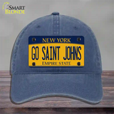 Go Saint Johns Novelty License Plate Hat Unconstructed Cotton / Navy